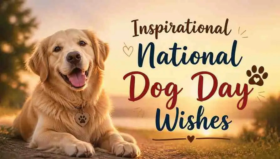 Inspirational National Dog Day Wishes