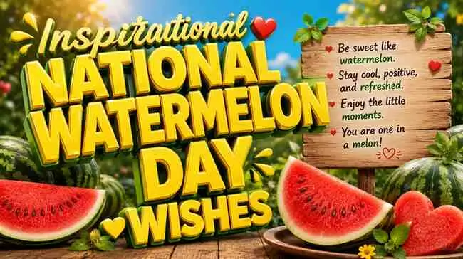 Inspirational National Watermelon Day Wishes
