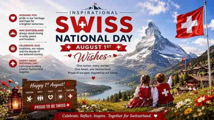 Inspirational Swiss National Day August 1st Wishes
