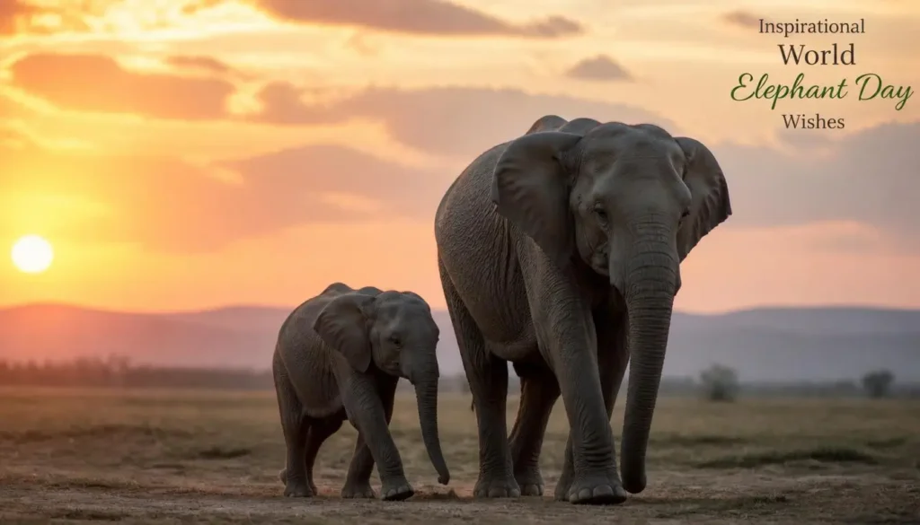 Inspirational World Elephant Day Wishes