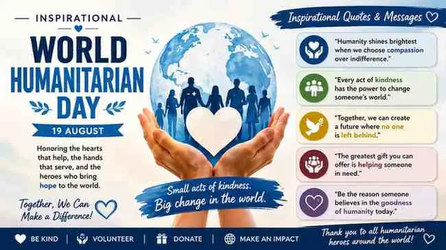 Inspirational World Humanitarian Day Quotes & Messages