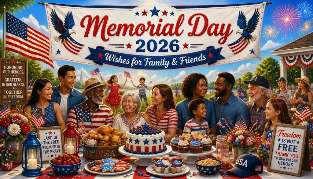 Memorial Day 2026 Wishes for Family & Friends