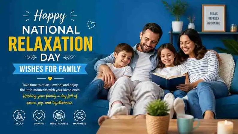 National Relaxation Day Wishes for Family