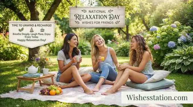 National Relaxation Day Wishes for Friends
