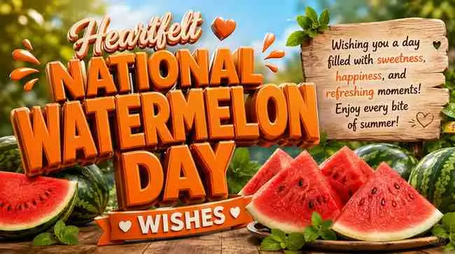 Heartfelt National Watermelon Day Wishes