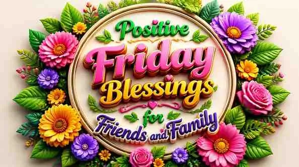 Positive Friday Blessings for Friends and Family