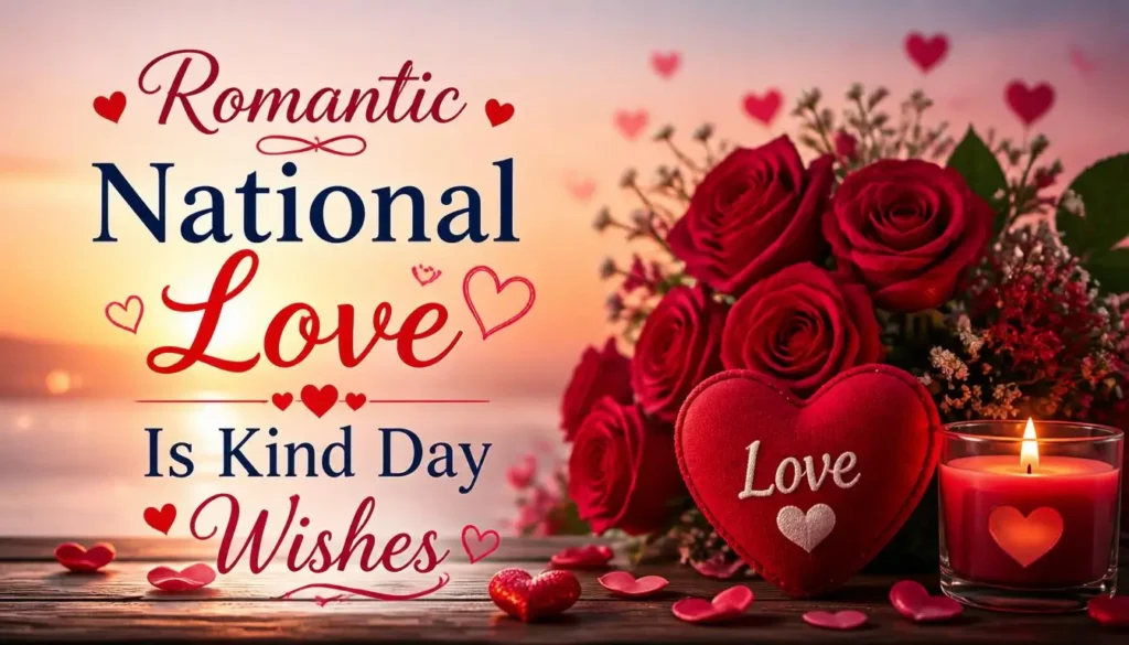 Romantic National Love Is Kind Day Wishes