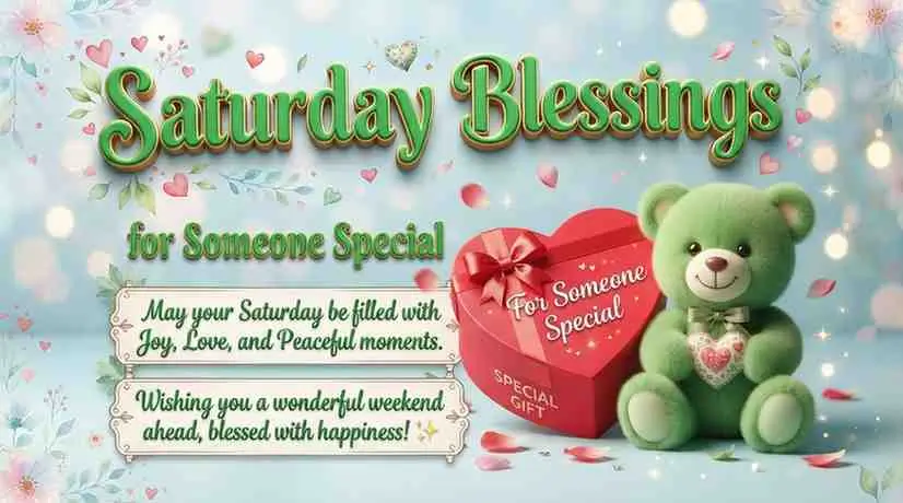 Saturday Blessings for Someone Special