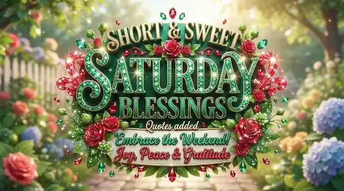 Short & Sweet Saturday Blessings