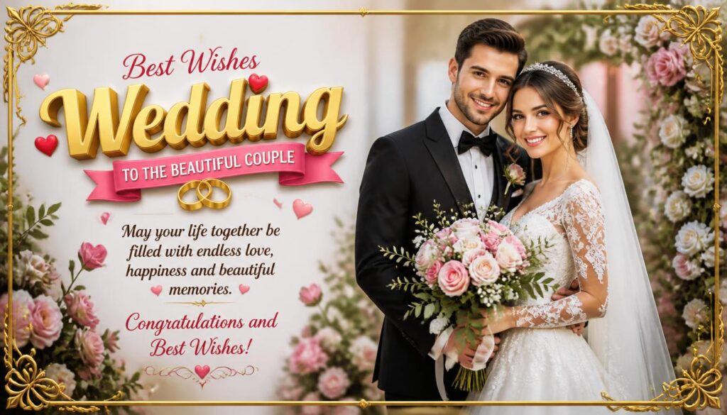 Romantic Wedding Best Wishes