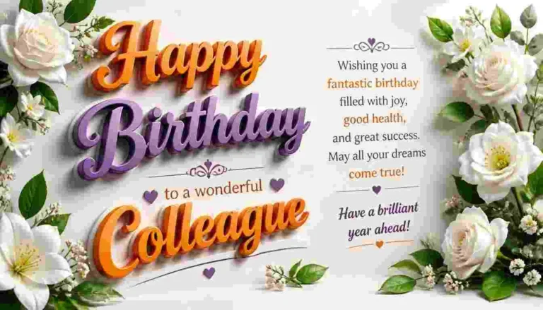 birthday wishes for a colleague