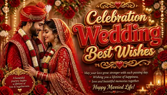 Celebration Wedding Best Wishes