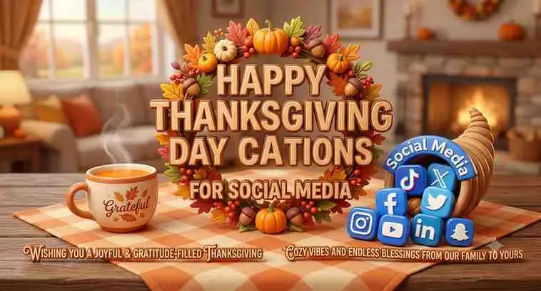 Happy Thanksgiving Day Captions for Social Media