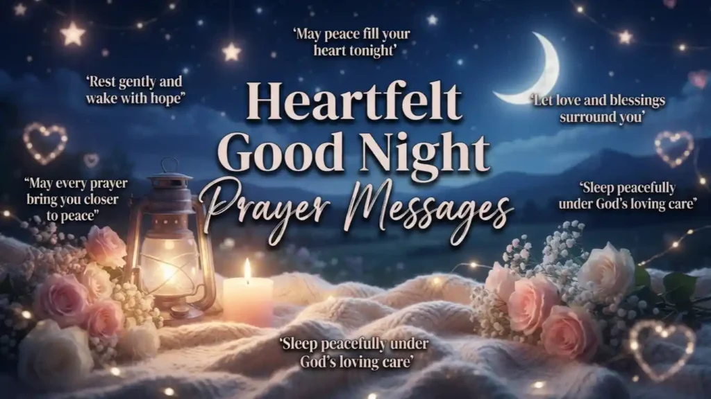 Heartfelt Good Night Prayer Messages