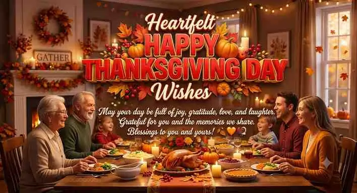 Heartfelt Happy Thanksgiving Day Wishes