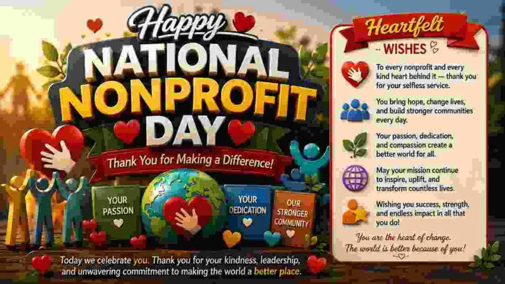 Heartfelt National Nonprofit Day Wishes