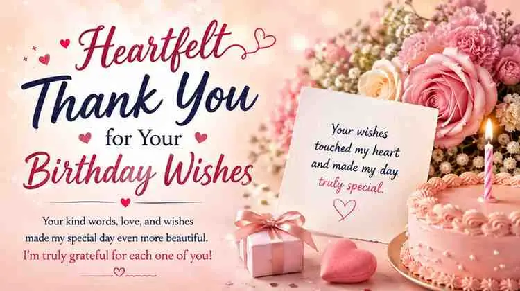 Heartfelt Thank You for Your Birthday Wishes