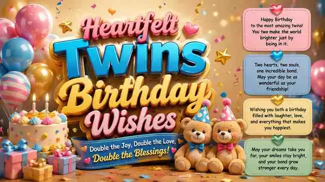 Heartfelt Twins Birthday Wishes
