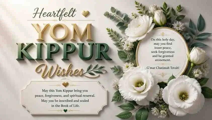 Heartfelt Yom Kippur Wishes Images