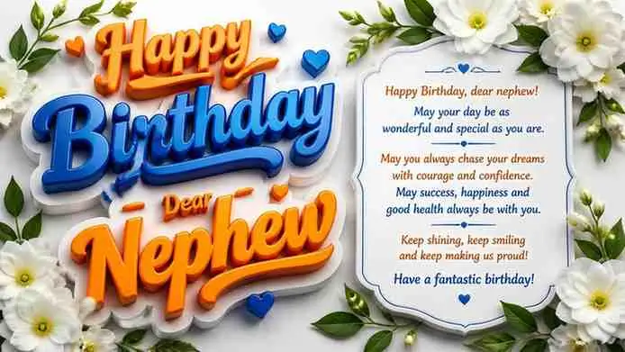 Inspirational Birthday Wishes for Nephew