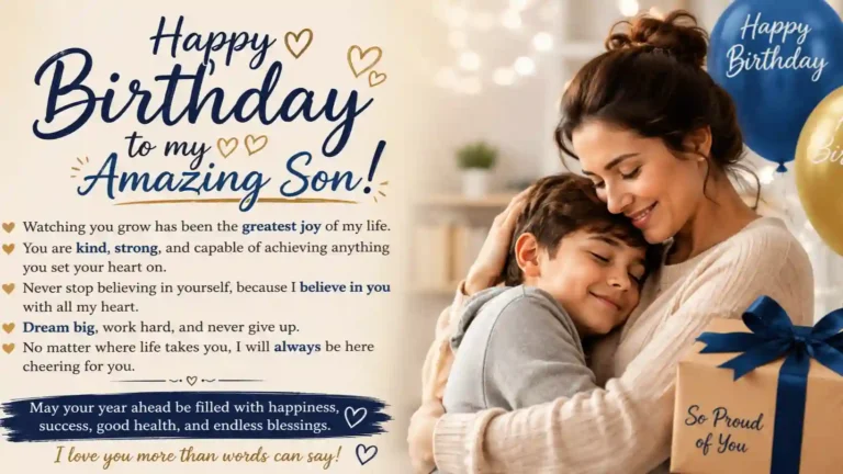 inspirational birthday wishes for son from mom