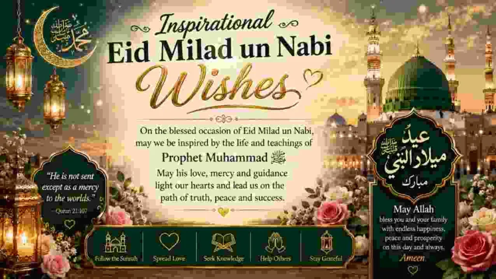 Inspirational Eid Milad un Nabi Wishes