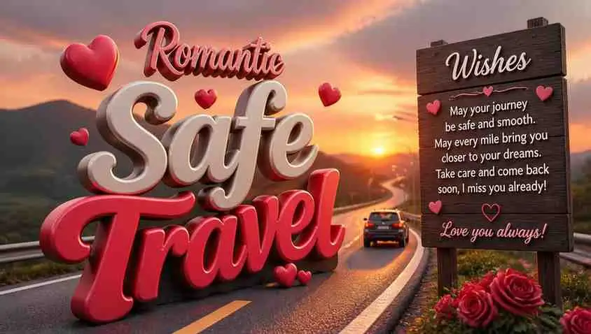 Romantic Safe Travel Wishes