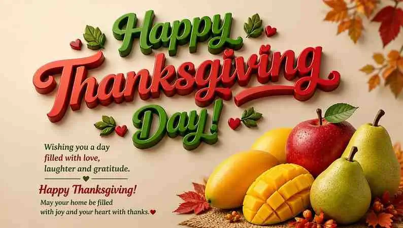 Short & Sweet Happy Thanksgiving Day Wishes