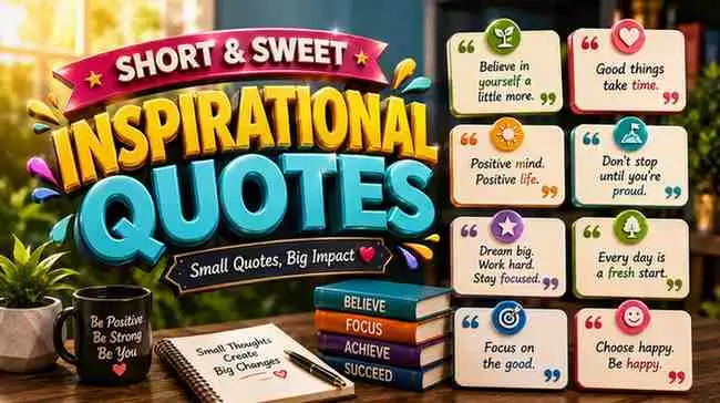 Short & Sweet Inspirational Quotes