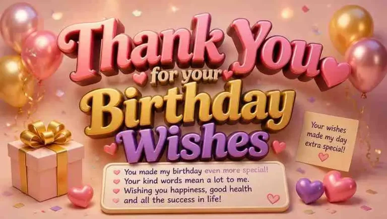 thank you for your birthday wishes