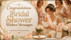 congratulations bridal shower wishes messages