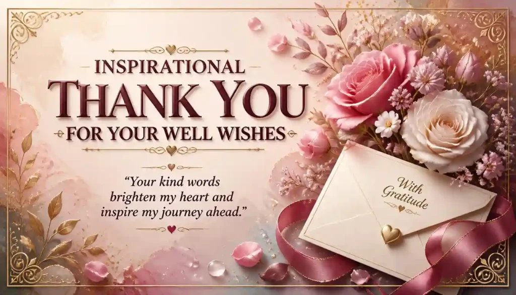 Inspirational Thank You for Your Well Wishes