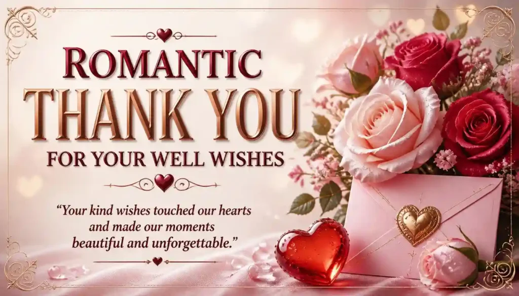Romantic Thank You for Your Well Wishes