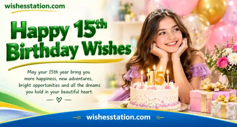happy 15th birthday wishes